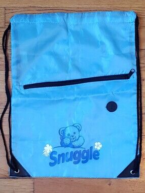 Vintage 2015 Snuggle Bear Fabric Softener Drawstring Backpack RARE Promo Bag New